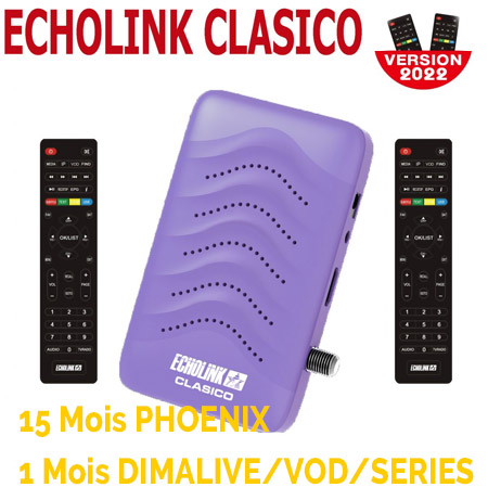 Echolink clasico recepteur numérique Avec abonnement IPTV 12 mois